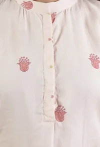 Hand Block Printed Cotton Floral Kurta image 6