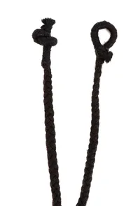 Black Threaded German Silver Necklace image 5