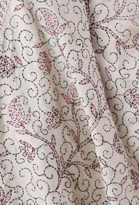 Mitali hand embriodered kantha silk dupatta image 4