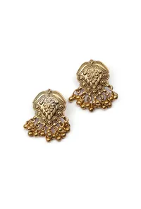 Gold Tone With Gunguru Jute Necklace Set image 4