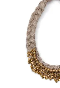 Gold Tone With Gunguru Jute Necklace Set image 5