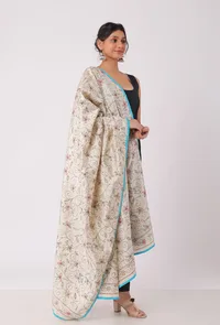 Damini hand embriodered kantha silk dupatta image 2