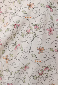 Damini hand embriodered kantha silk dupatta image 4