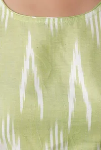 Lime Green Ikkat Blouse image 5