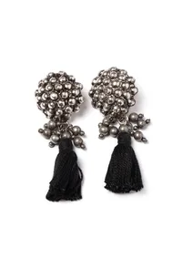 Jiya German Silver Banjaran Earrings image 2