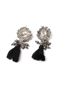 Jiya German Silver Banjaran Earrings image 3