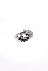 Peacock Shape German Silver Adjustable Toe Ring image 3