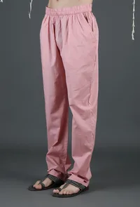 Set Of 2: Yug Carnation Pink Chanderi Kurta & Pants image 6