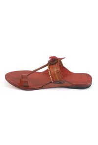 Premium Handmade Genuine Cruelty-Free Leather Kolhapuri Chappals image 3