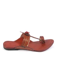 Premium Handmade Genuine Cruelty-Free Leather Kolhapuri Chappals image 4