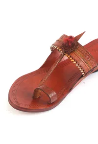 Premium Handmade Genuine Cruelty-Free Leather Kolhapuri Chappals image 5
