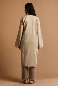 Rodeo Dust Kashmiri Sozni Embroidery Phiran-Free Size image 4