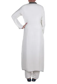 Sky Blue & light blue reversible stole image 3