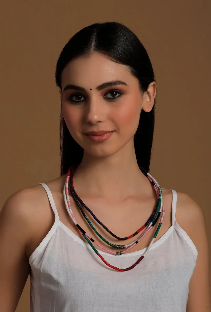 Myriah Layered Thread Necklaces