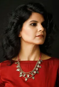 Dhokra-Inspired Triple Strand German Silver Necklace image 1