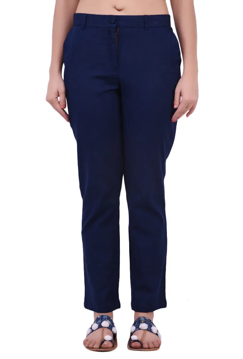 Nevy Blue Cotton Nero Pant