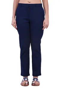 Nevy Blue Cotton Nero Pant image 1