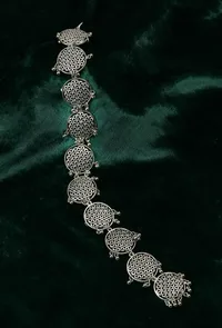 Punjabi Heritage Silver Paranda for Braided Hair image 1