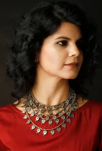 Dhokra-Inspired 5 Strand Paisley Necklace image 1