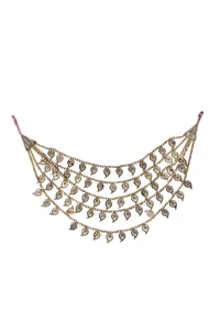 Dhokra-Inspired 5 Strand Paisley Necklace image 2