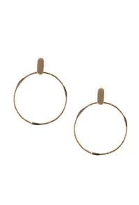 Big Loop Brass Earrings image 3