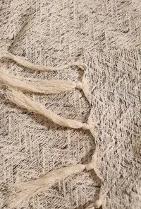 Mora Cream Handloom Throw image 3