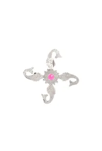 Rose Pink Brass Earrings image 4