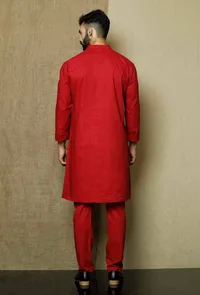 Set of 2:Crismon Cotton Cambric Kurta and Pyjama image 4