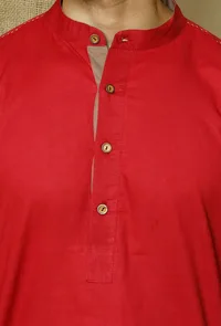 Set of 2:Crismon Cotton Cambric Kurta and Pyjama image 5