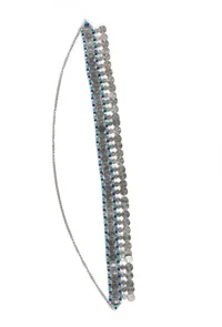 Blue Waist Chain Oxidised Kamarbandh image 2