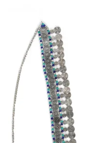 Blue Waist Chain Oxidised Kamarbandh image 3