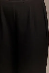 Set of 2: Black Asymmetrical Front Tie Robe with Black palazzo Pants image 6