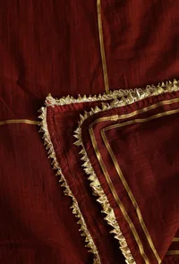 Rust Red Cotton Kota Dupatta image 3