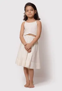 Set of 2 - Irish White Malmal Blouse With Skirt image 1