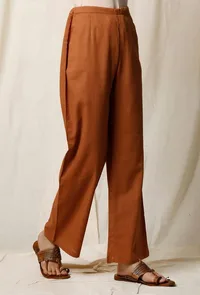 Narangi Cotton Slub Palazzos image 2