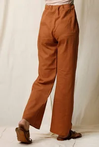 Narangi Cotton Slub Palazzos image 3