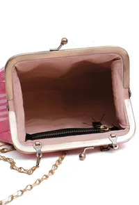 Rose Pink Ikat Clutch Bag image 5