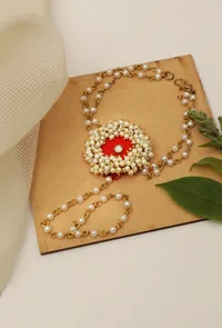 Floral Rouge Hand Adornment image 1