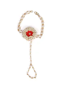 Floral Rouge Hand Adornment image 3