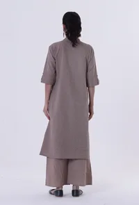 Dusty Grey Cotton Kurti image 5