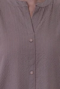 Dusty Grey Cotton Kurti image 6