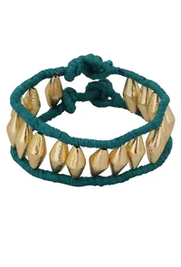 Sea Green Beaded Ankle Bracelet image 2