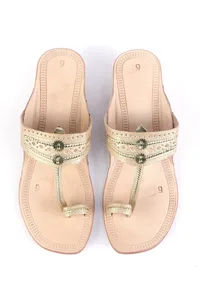 Handcrafted Kolhapuri Toe-Loop Genuine Cruelty-Free Leather Sandals image 2