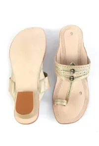 Handcrafted Kolhapuri Toe-Loop Genuine Cruelty-Free Leather Sandals image 6