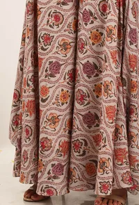 Airi Floral Chintz Assymetrical Flared Palazzo Pants image 5