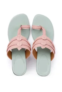 Pastel Pink and Blue Cruelty Free Heels image 3