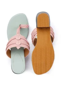 Pastel Pink and Blue Cruelty Free Heels image 4