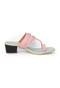 Pastel Pink and Blue Cruelty Free Heels image 6