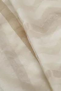 Off White Zari Woven Chanderi Dupatta image 2