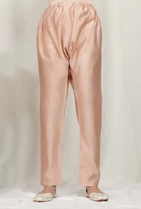 Off White Zari Woven Chanderi Dupatta image 5